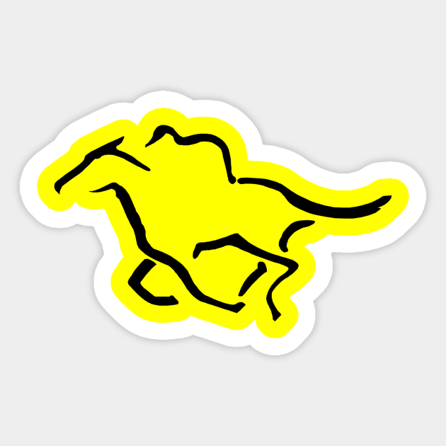 Horse racer Sticker by Younis design 